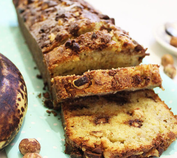 Banana kruh s čokoladom i kokosom