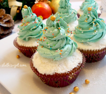Cupcakes božićna drvca
