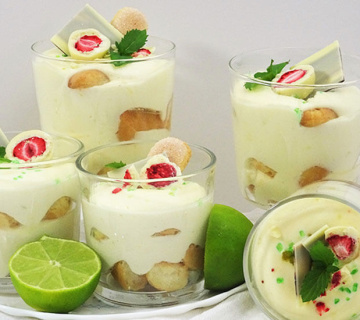 Mascarpone krema s limetom i piškotama