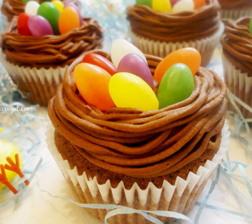 Cupcakes uskršnja gnijezda