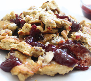 Kaiserschmarrn s raženim brašnom
