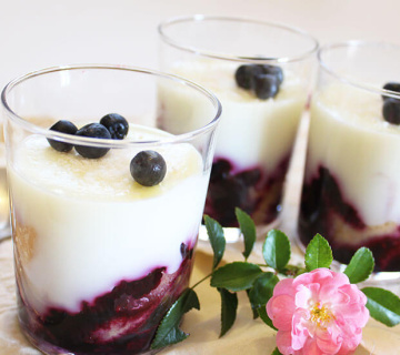 Kokos puding s borovnicama