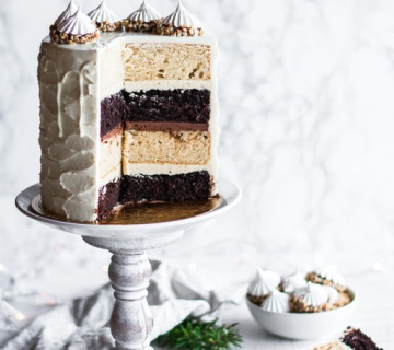 Čarobna zimska torta od čokolade i lješnjaka