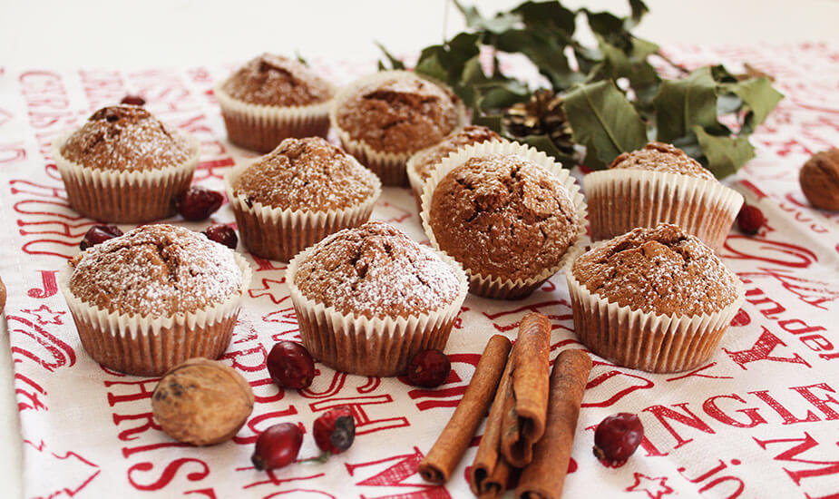 Božićni muffini sa začinima za medenjake