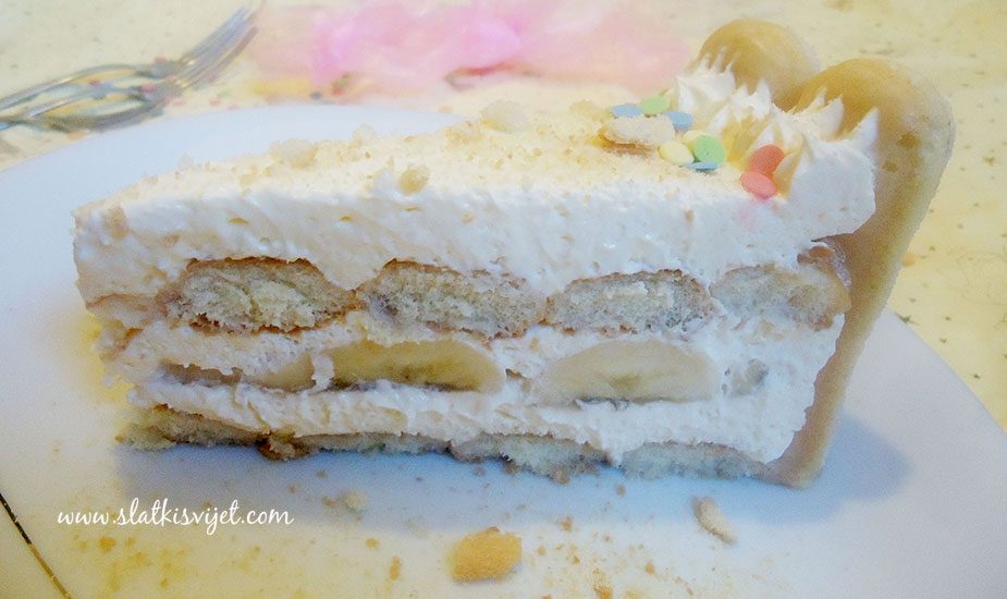Image for: Banana torta s piškotama