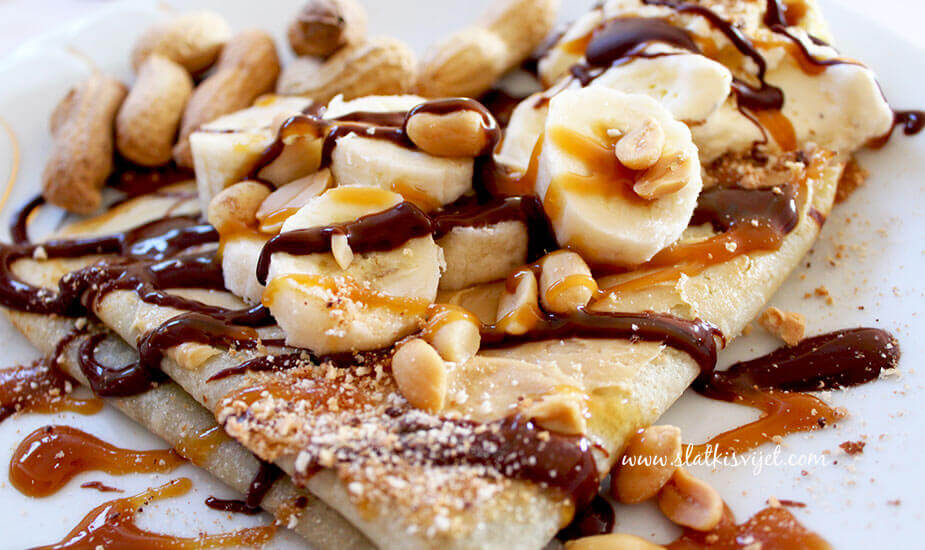 palacinke s bananom karamelom i nutellom