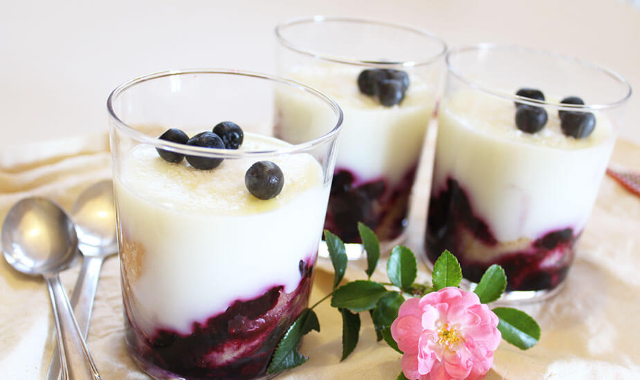 Image for: Kokos puding s borovnicama