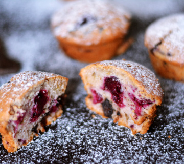 Muffini s višnjama i čokoladom