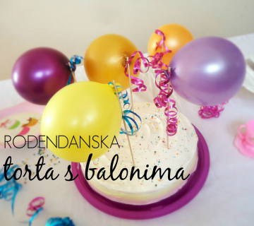 Rođendanska torta s balonima