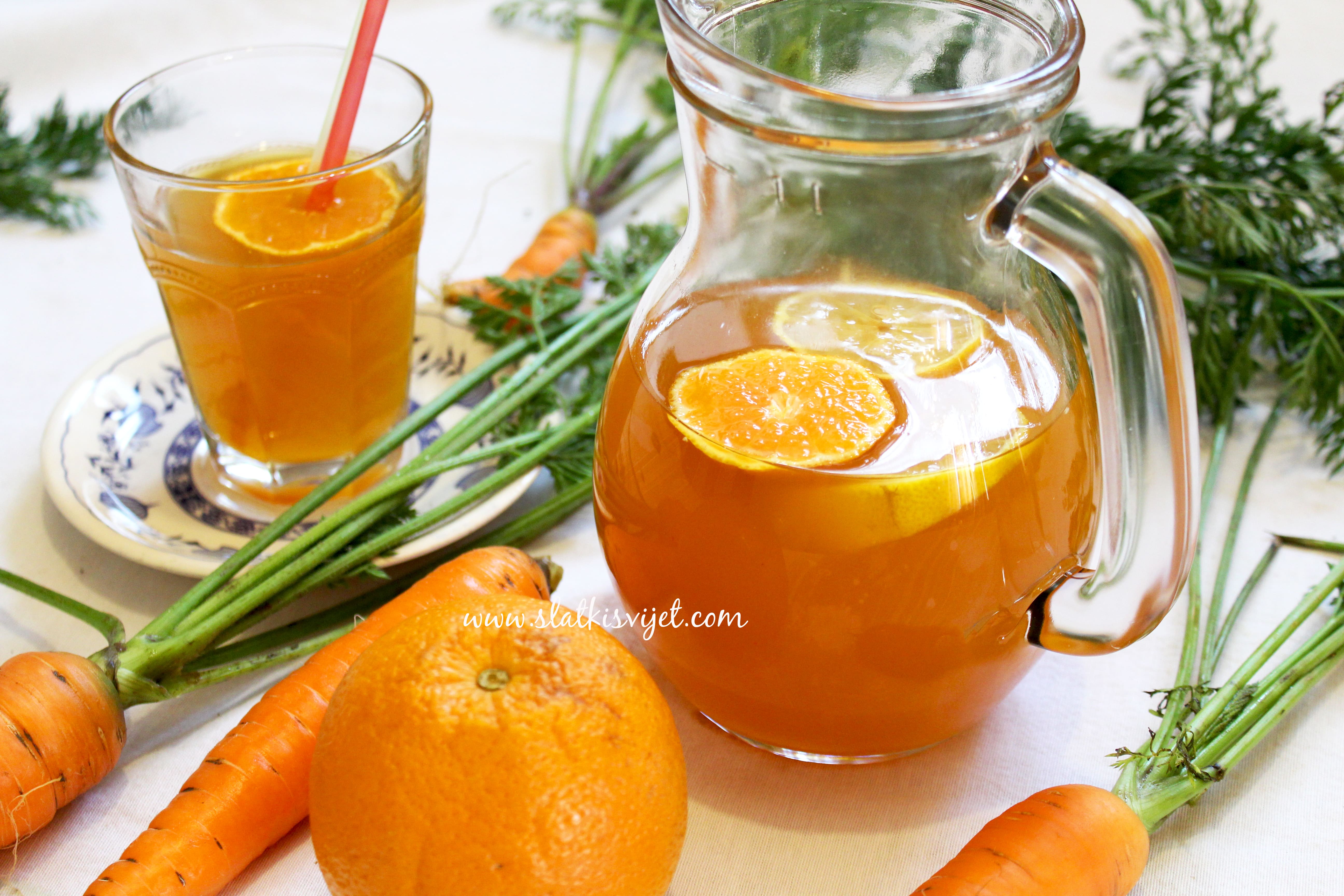 Domaći sok od mrkve i naranče