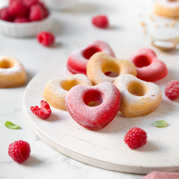 kalup za mini kuglof donuts u oblik srca