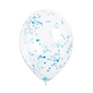baloni s konfetima plavi