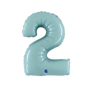folijski baloni brojevi plavi 36 cm