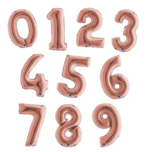 folijski baloni brojevi roza 36 cm