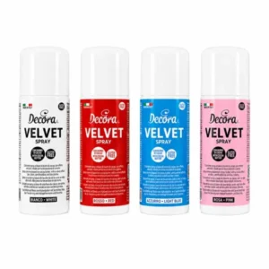 VELVET Baršunasti sprejevi za slastice, 100 ml - crvena