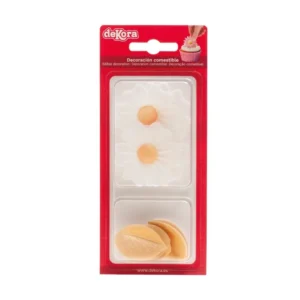 Wafer cvjetići i listići, bijelo/zlatni
