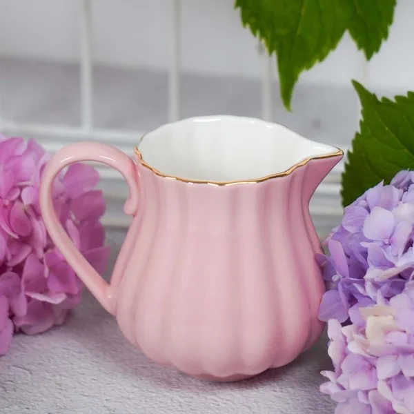 Porculanska posuda za mlijeko, roza, 200 ml - Slika 2