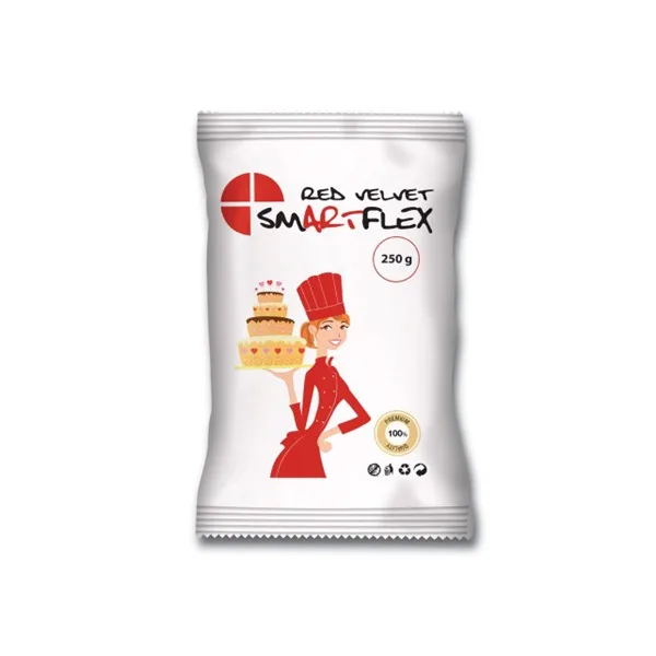 SmartFlex fondant, crveni, 250 g