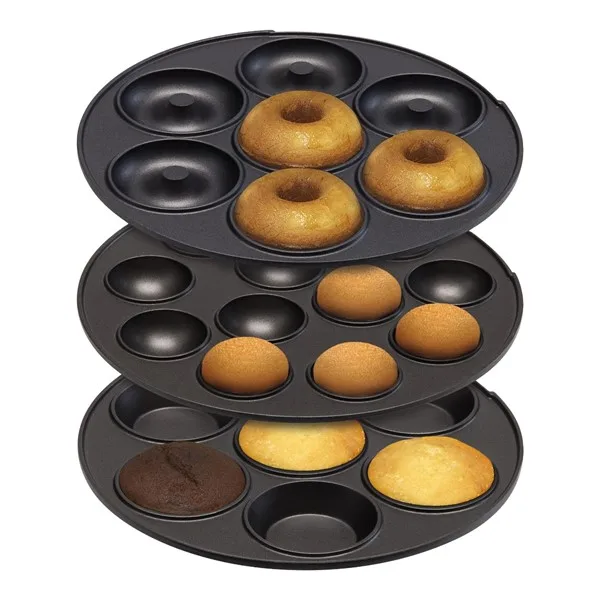 3u1 Pekač za muffine, Cake pops i Donut krafne 700W, roza | Bestron - Slika 2