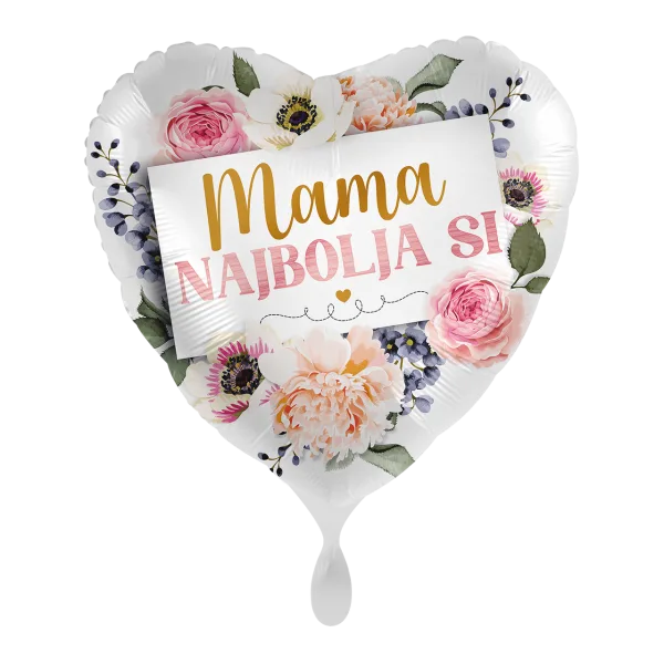 Folijski balon, Mama najbolja si, 43 cm