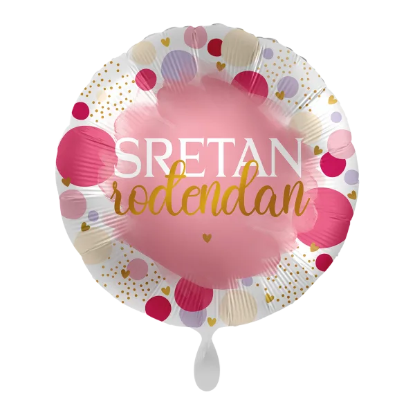 Folijski balon, Sretan rođendan, 43 cm