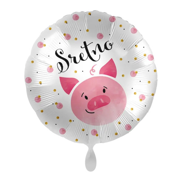 Folijski balon, Sretno, 43 cm