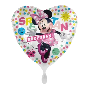 Folijski balon, Minnie Sretan rođendan, 43 cm