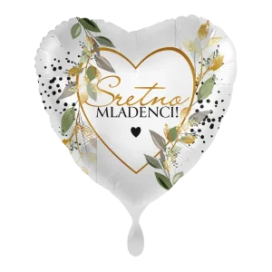 Folijski balon, Sretno mladenci, 43 cm