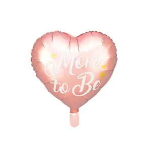 Folijski balon Mom to be, roza, 35 cm