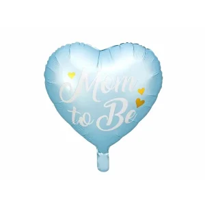 Folijski balon Mom to be, plavi, 35 cm