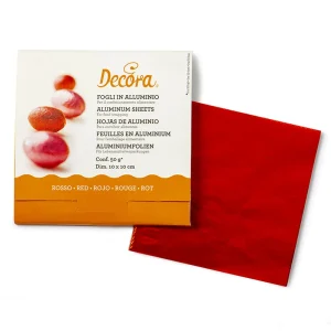 Folijski omoti za čokoladne praline, crveni, 150 kom