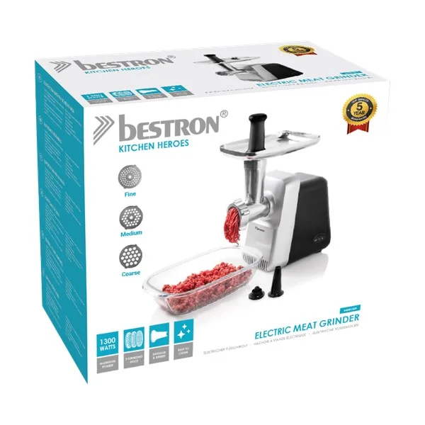 Aparat za mljevenje mesa 1300W, Bestron - Slika 13