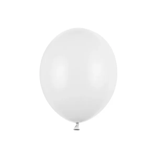 Pastelni baloni bijeli, White, 10 kom