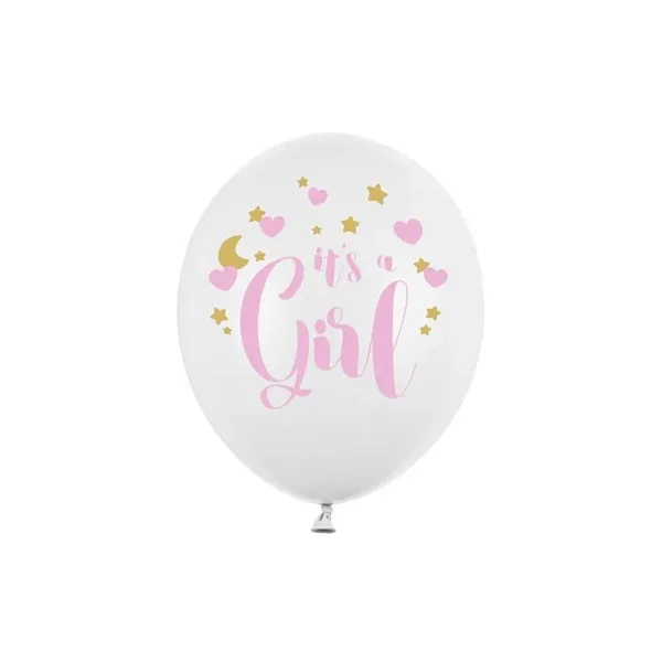 Lateks baloni It's a Girl, 30 cm, 6 kom