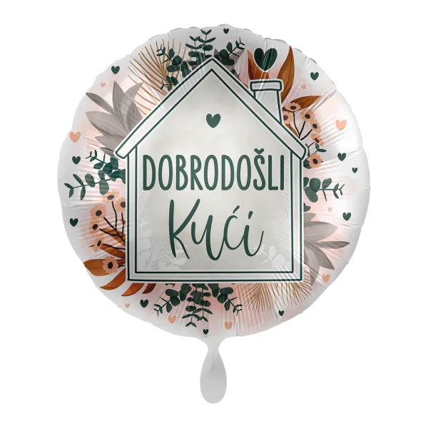 Folijski balon, Dobrodošli kući, 43 cm, M