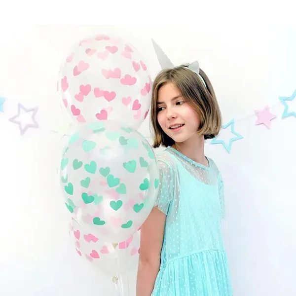 Crystal Clear baloni baby roza srca, 50 kom - Slika 2