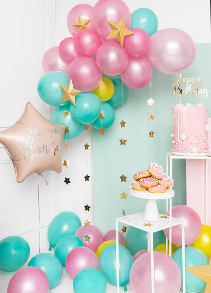 Metallic baloni roza, Pink, 10 kom - Slika 3