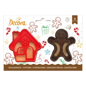 Plastični izrezivači za kekse, kućica i Gingerman