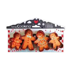 Izrezivači za kekse Gingerbread, 4 kom