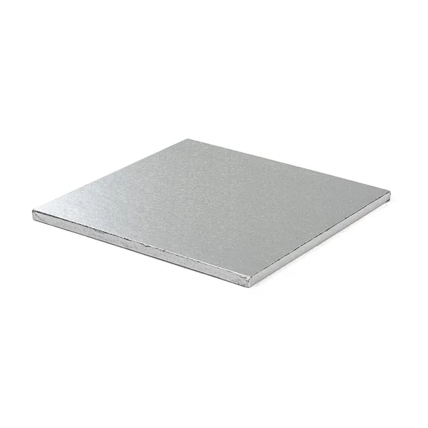 Cake board, četvrtasti, srebrni 30-40 cm