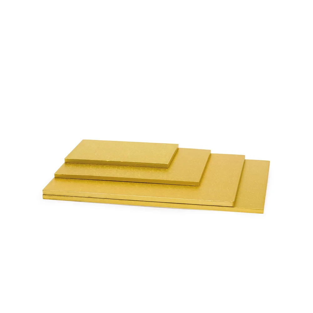 Cake board, četvrtasti, zlatni 40x60 cm