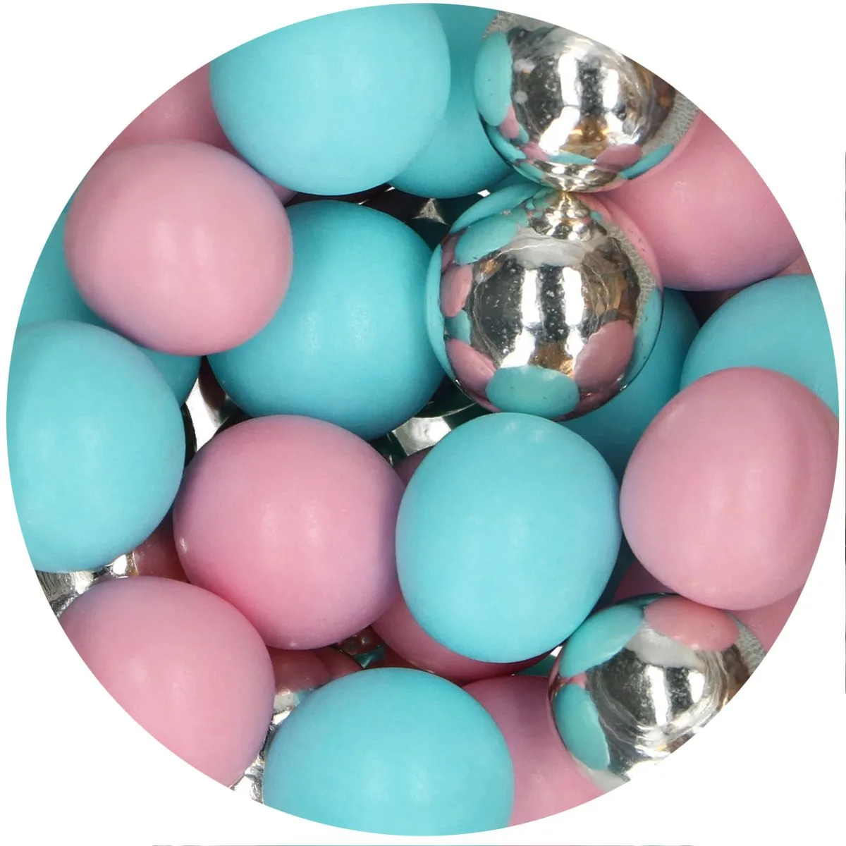 Choco Crispy Balls, plavo/roza/srebrne, 130 g - Slika 2