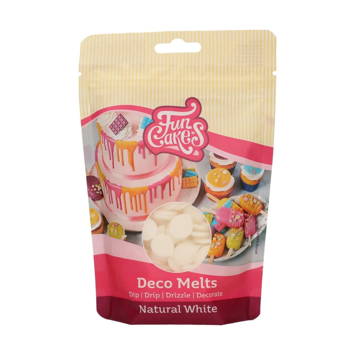 Deco Melts kapljice, bijele, 250 g
