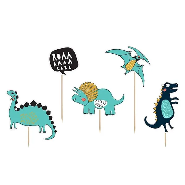 Topperi za torte i kolače, dinosaur, 5 kom