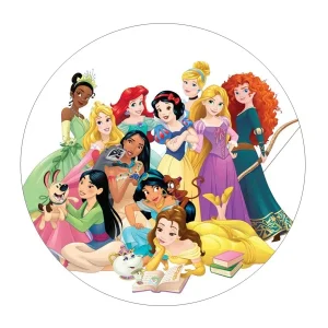 Jestiva pokrivka, okrugla, Disney princeze
