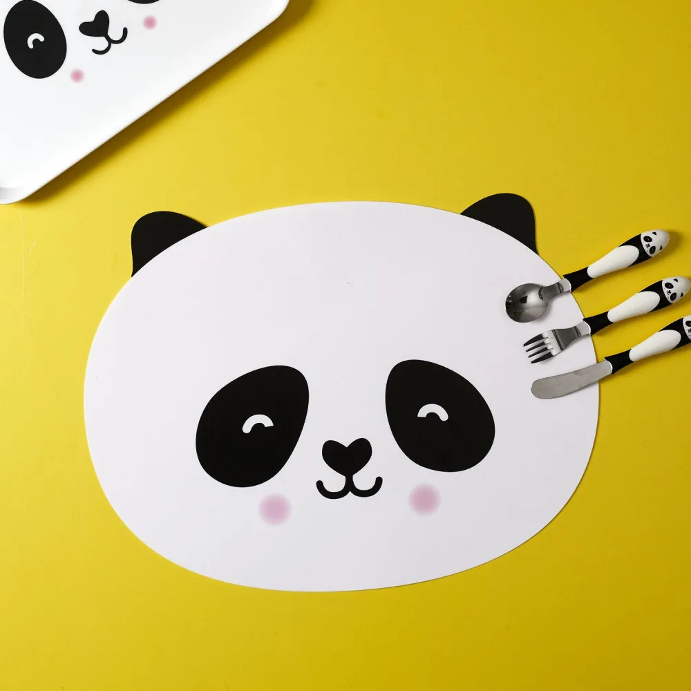 Dječji podmetač za jelo | pingvin, panda i rakun - Slika 2