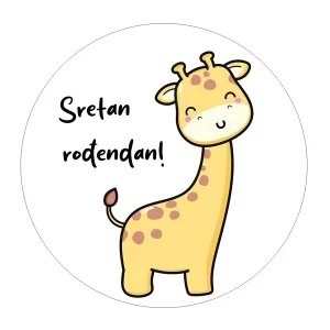 Jestiva pokrivka, okrugla, Dječji rođendan