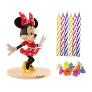 Minnie Mouse, set ukrasa za tortu sa svjećicama