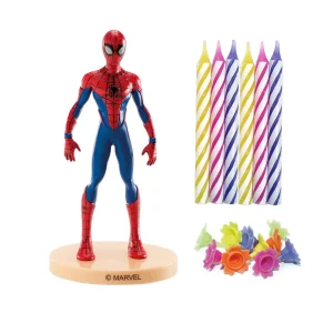 Spiderman, set ukrasa za tortu sa svjećicama
