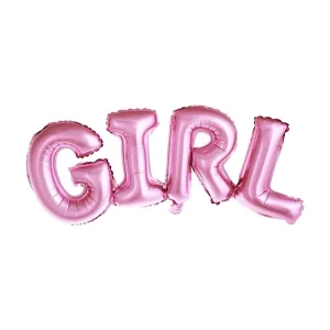 Folijski balon GIRL roza 33×74 cm
